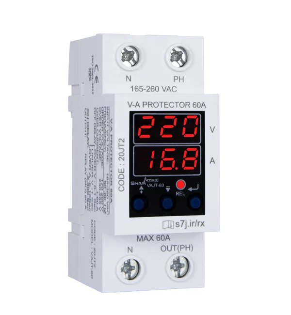 عکس محصول محافظ ولتاژ و جریان 60A