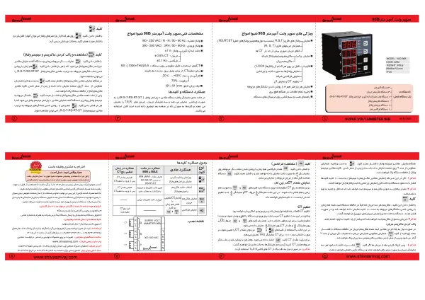 عکس محصول سوپر ولت آمپر متر ۹۶B