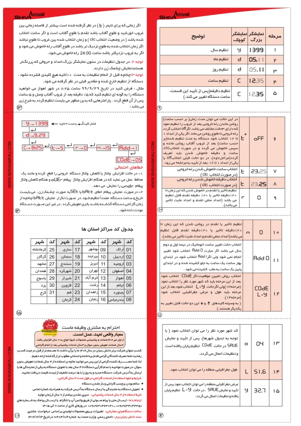 عکس محصول ساعت نجومی سری N